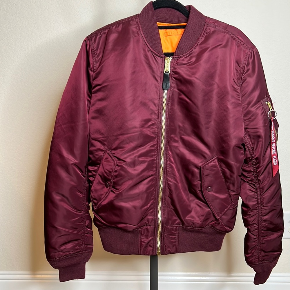 ALPHA INDUSTRIES MA-1 SLIM FIT FLIGHT JACKET